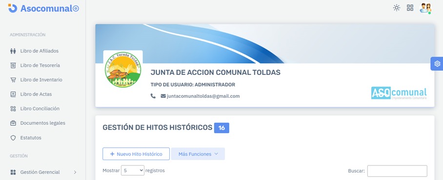 APP.ASOCOMUNAL.ORG: INNOVACIÓN TECNOLÓGICA NACIDA EN LA VEREDA TOLDAS MUNICIPIO DE GUARNE, PARA FORTALECER EL TRABAJO COMUNAL EN COLOMBIA APP.ASOCOMUNAL.ORG: INNOVACIÓN TECNOLÓGICA NACIDA EN LA VEREDA TOLDAS MUNICIPIO DE GUARNE, PARA FORTALECER EL TRABAJO COMUNAL EN COLOMBIA