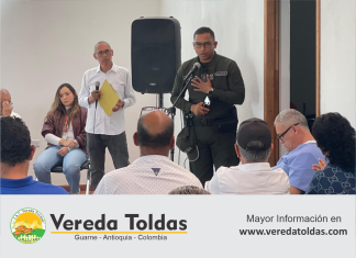 En la vereda Toldas se realizó reunión de seguridad y convivencia